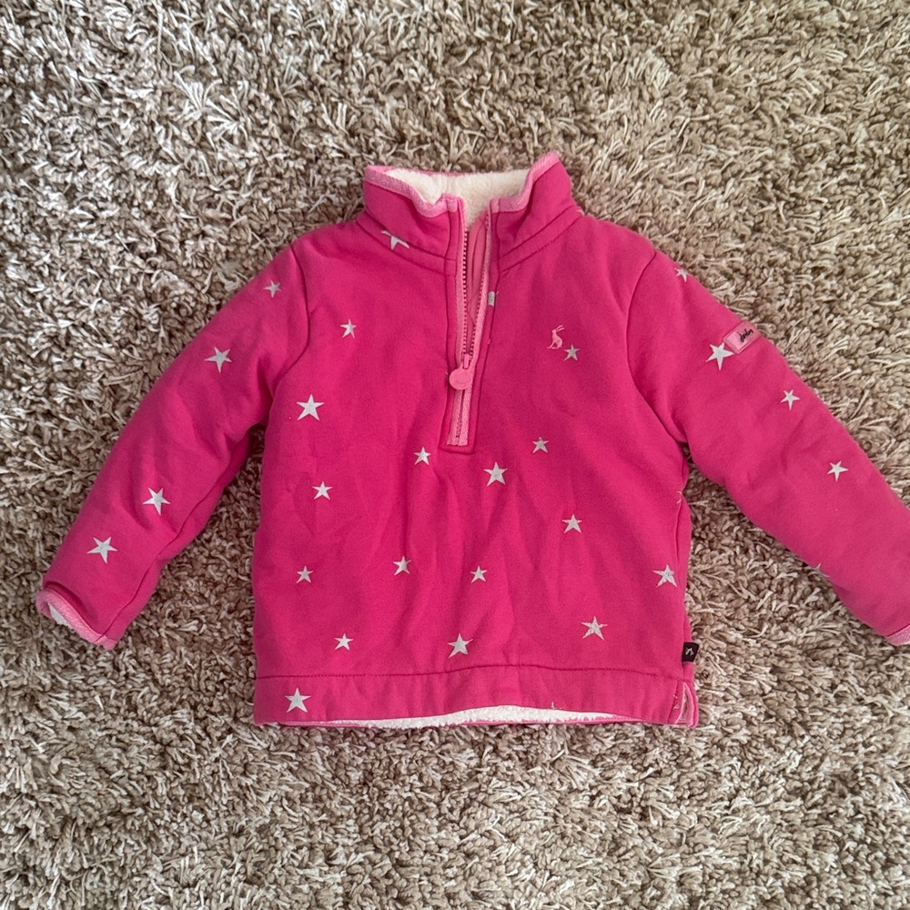 Joules Pink Starry Kids Sweatshirt